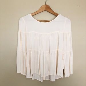 Madewell ruffle top